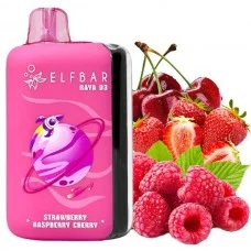 Одноразовая электронная сигарета Elf Bar RAYA D3 Strawberry Raspberry Cherry (Клубника Малина Вишня) (25000 Затяжек)